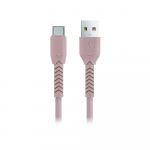 Maxlife MXUC-04 cable USB - USB-C 1,0 m 3A roosa