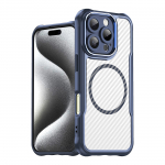 Leading Series MagSafe Silicone &Uuml;mbris jaoks iPhone 16 Pro - Sinine