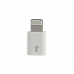 Įkroviklio adapteris - Micro USB į Lightning - baltas