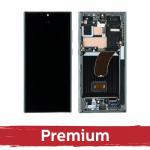 LCD ekranas suderinamas su Samsung S918 S23 Ultra su rėmeliu / juodas / OEM