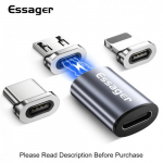 Adapteris Essager "SquareL" sidabrinis (In: MAGNET / Out: Lightning)