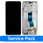 LCD ekranas suderinamas su Xiaomi Redmi Note 14 5G / Poco M7 Pro 5G su rėmeliu / levandų violetinis / (Service Pack)