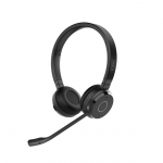 Jabra Evolve 65 TE Laisvų rankų įranga Vielinis ir Bevielis Su lankeliu Biuras / skambučių centras USB A tipo Bluetooth Juoda