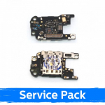 Paindlik kaabel &uuml;hildub Huawei P30 Pro SIM kontakto ir mikrofon / plata (Service Pack)