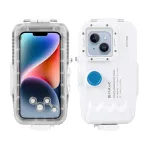 Puluz veekindel iPhone'i korpus kuni 40 m, &uuml;hesuunalise ventiiliga (valge)