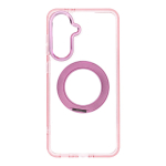 Case for Samsung A56 Frame Circle Stand compatible with MagSafe pink