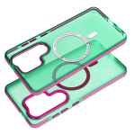 Case for Samsung A17 / A18 Forcell F-Protect Vivid Premium compatible with MagSafe green