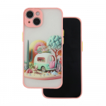 Ultra Trendy &uuml;mbris jaoks iPhone 14 6,1" Travel roosa