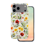 Glow Glam &uuml;mbris jaoks iPhone 17 Pro 6,3" valge