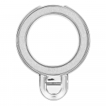 Telefono stovas CIRCLE GLITTER &ndash; lipnus &ndash; sidabrinis