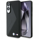 BMW Leather Oversized Stripes MagSafe &uuml;mbris jaoks Samsung Galaxy S25 Edge - must