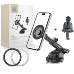 Tech-Protect N58 Magnetic MagSafe Car Hoidja jaoks Cockpit, Windshield or Air Vent Kinnitus - must