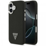 GUESS &uuml;mbris jaoks IPHONE 17 compatible with MagSafe GUHMP17SPGTSPSK (Grained PU Triangle Logo) must
