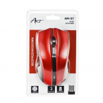 ART juhtmevaba computer hiir 2,4G 1000 dpi AM-97 punane