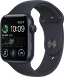 Apple Watch SE (2022) 44mm GPS Aluminum Case Black + sportinis dirželis Black Grade C