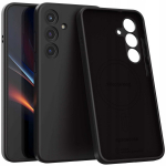 Spacecase Silikoninis Mag dėklas Galaxy S25+ juodas