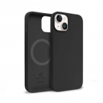 Crong Color Cover Magnetic &uuml;mbris seadmele iPhone 14 Plus, MagSafe'iga &uuml;hilduv, must