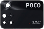 Xiaomi Poco M4 Pro 4G kameros stikliukas Black 64MP (only lens) ORG