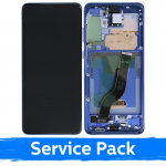 Ekranas skirtas Samsung G986 (G985) S20 Plus su rėmeliu / Aura Blue / (Service Pack)