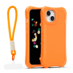 Safepop &uuml;mbris rihmaga iPhone 15 6,1" jaoks oranž