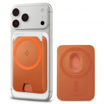 Spigen Valentinus MagFit+ MagSafe magnetiline telefoni kaarditasku &ndash; oranž