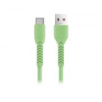 Maxlife MXUC-04 cable USB - USB-C 1,0 m 3A roheline