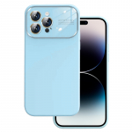 Soft Silicone Lens &Uuml;mbris jaoks Iphone 15 Pro Max light sinine
