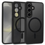 Full Matte Mag Cover jaoks Samsung Galaxy S24 must