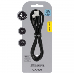 Blavec Kaabel Candy braided - USB to Lightning - 2,4A 1 metre Apple CarPlay (CCA-UL24B10) must