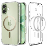 SPIGEN &uuml;mbris ULTRA HYBRID MAG compatible with MagSafe jaoks IPHONE 17 clear kuldne