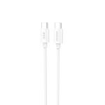 Dudao L4C USB-C / USB-C 30W 2m Kaabel - valge