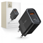 Tech-Protect C30W Laadija USB-C PD 30W / USB-A QC 3.0 - must