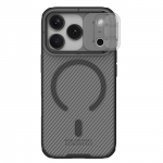 Nillkin CamShield Pro MagSafe Compatible &Uuml;mbris jaoks iPhone 17 Pro Max - L&auml;bipaistev Must