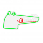 Neon PLEXI LED JURASSIC CROC roheline FLNJ03 Forever Light