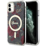 Guess GUHMN61HCFWSA iPhone 11 / Xr 6.1" roheline/khaki hardcase Flower MagSafe