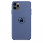 Dėklas "Silicone Case" skirtas iPhone 11 Pro Max / Linen Blue / su įpakavimu