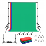 Puluz fotostuudio taustatoe 2x2m + taustad 3 tk. PKT5204