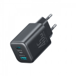 Joyroom JR-TO1 GaN 45W USB-C Lightning USB-A seinalaadija must