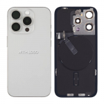Galinis dangtelis skirtas iPhone 15 Pro Max / White Titanium / (All parts included) / OEM