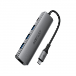 Acefast J16 USB jaotur USB-C 5-in-1 HDMI 4K 60Hz PD90W dokkimisjaam - hall