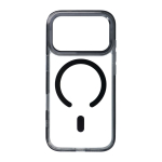Case for iPhone 18 Pro Max / 17 Pro Max Frame Clear Hybrid Mag Cover compatible with MagSafe black