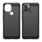 Carbon &Uuml;mbris &uuml;mbris jaoks Xiaomi Redmi A1+ flexible silicone carbon cover must