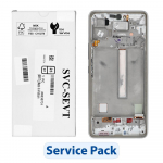 ServicePack LCD Display SAMSUNG A53 5G A536B GH82-28024B valge