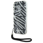 Karl Lagerfeld IML Zebra Pattern & Cord iPhone 16 &Uuml;mbris - must