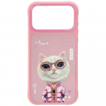 Nimmy Cool&Cute 2.0 Cat &Uuml;mbris jaoks iPhone 17 Pro - Roosa