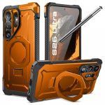 Supcase UB Grip Mag MagSafe &uuml;mbris Samsung Galaxy S26 Ultra jaoks - oranž ja must