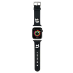 Karl Lagerfeld 3D Rubber Karl&Choupette Heads rihm for Apple Watch 42/44/45/49mm - must