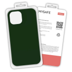 MYSAFE silikoninis Dėklas IPHONE 12 PRO MAX DARK žalias BOX