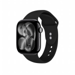 Crong Liquid rihm Apple Watch 38 / 40 / 41 / 42 mm kellale, must