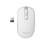 Hiir USB Optiline WRL VALGE/H&Otilde;BEDANE MUSW-4B-06-WS GEMBIRD